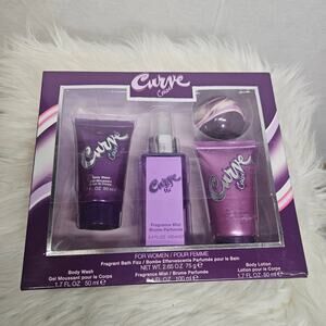 New! Curve Crush for Women Fragrance 4 Piece Gift Set